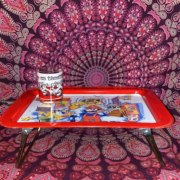 Classic and rare 1989 Super Mario Bros. Foldable TV tray. 17 x 12 - Picture 16 of 16